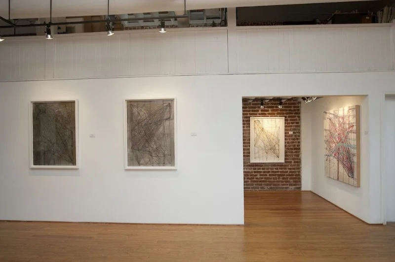 Installation view of ZeppelinMetroMashup , a solo show at B Sakata Garo, Sacramento, January 2013.