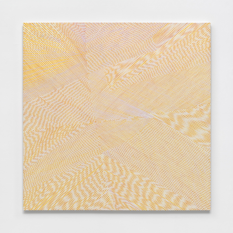 Victorian Box/ Mock Orange, 2016, acrylic on panel, 60x60x2 inches