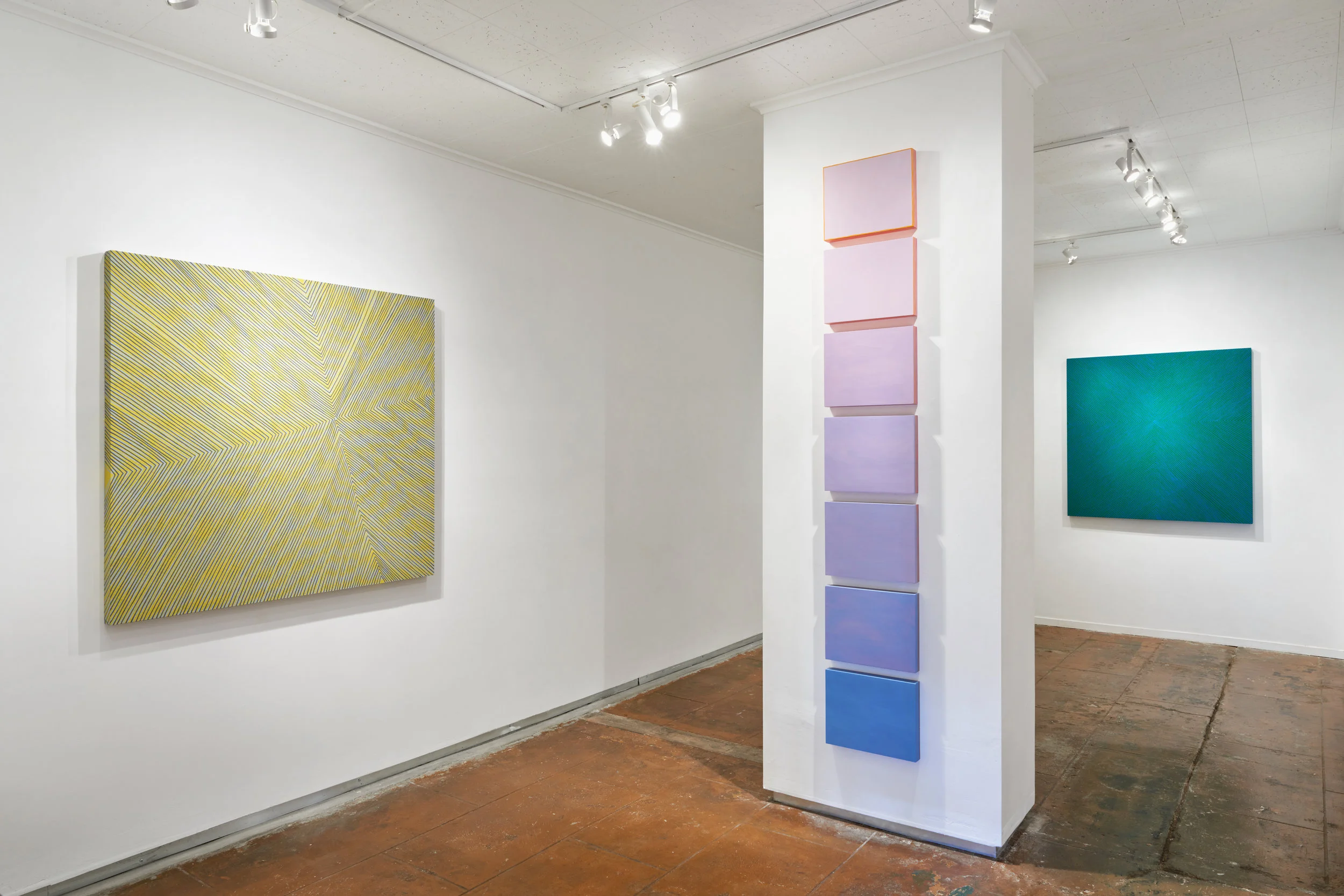 Installation view: COLOR CHANT, Solo show at Chandra Cerrito Contemporary, 2015.