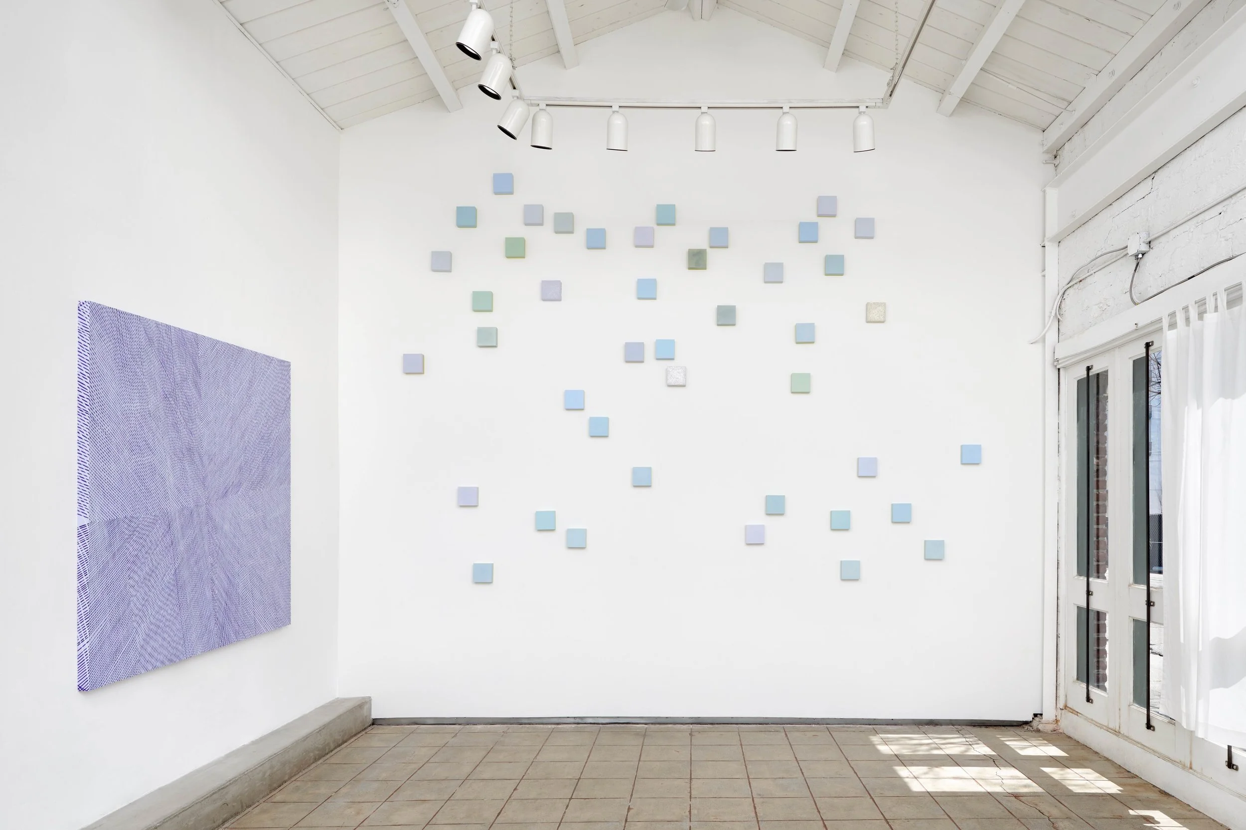 Installation view: Lilac Aura, Solo Show, Chandra Cerrito Contemporary, 2017.