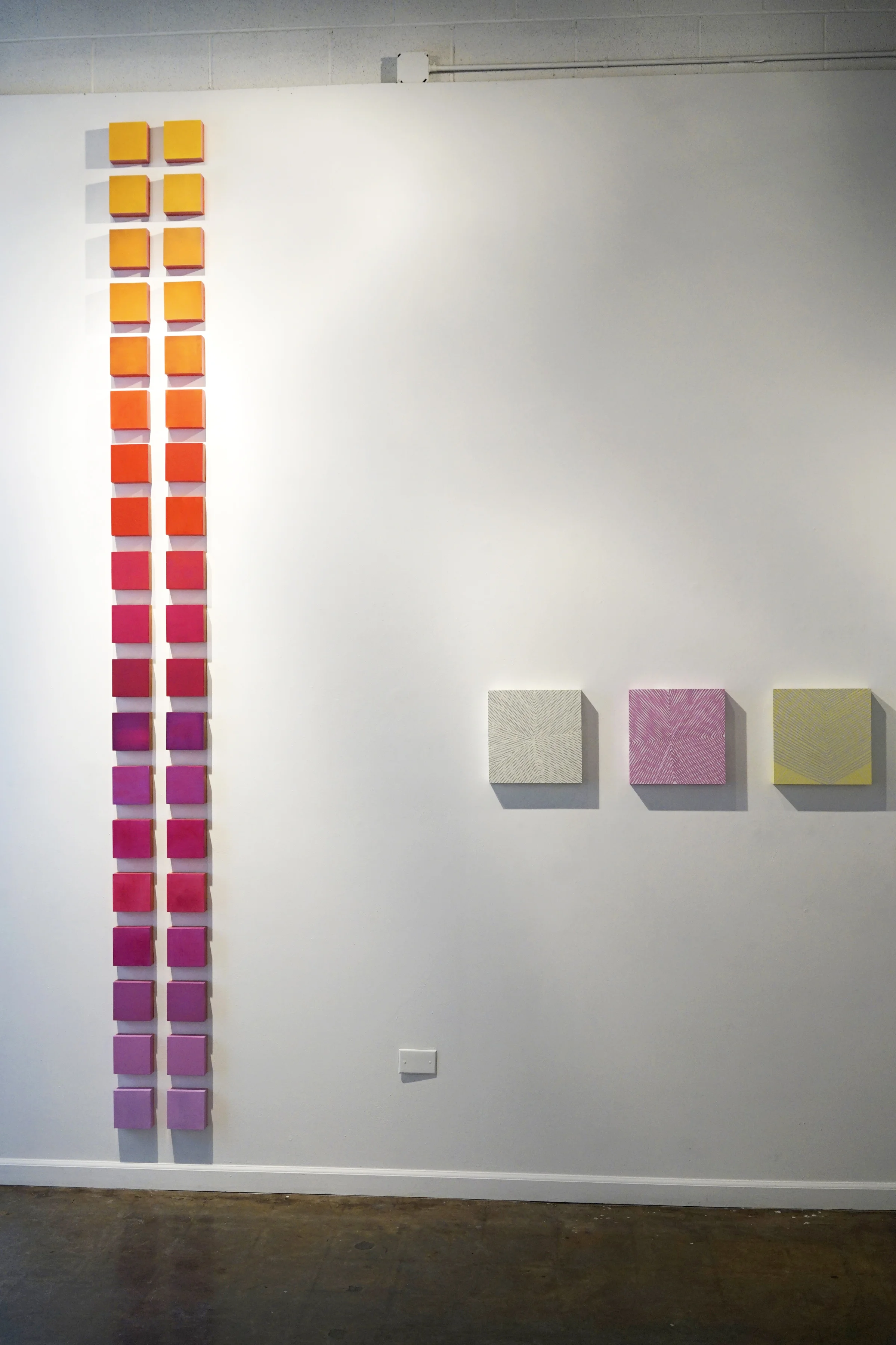 Installation view: lux, Solo Show, Galleri Urbane, 2018.