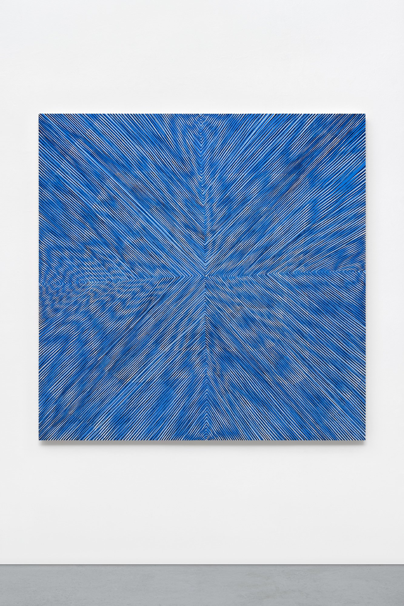 Cloud Flow, acrylic and mica on panel, 60 x 60 x 2 inches, 2021