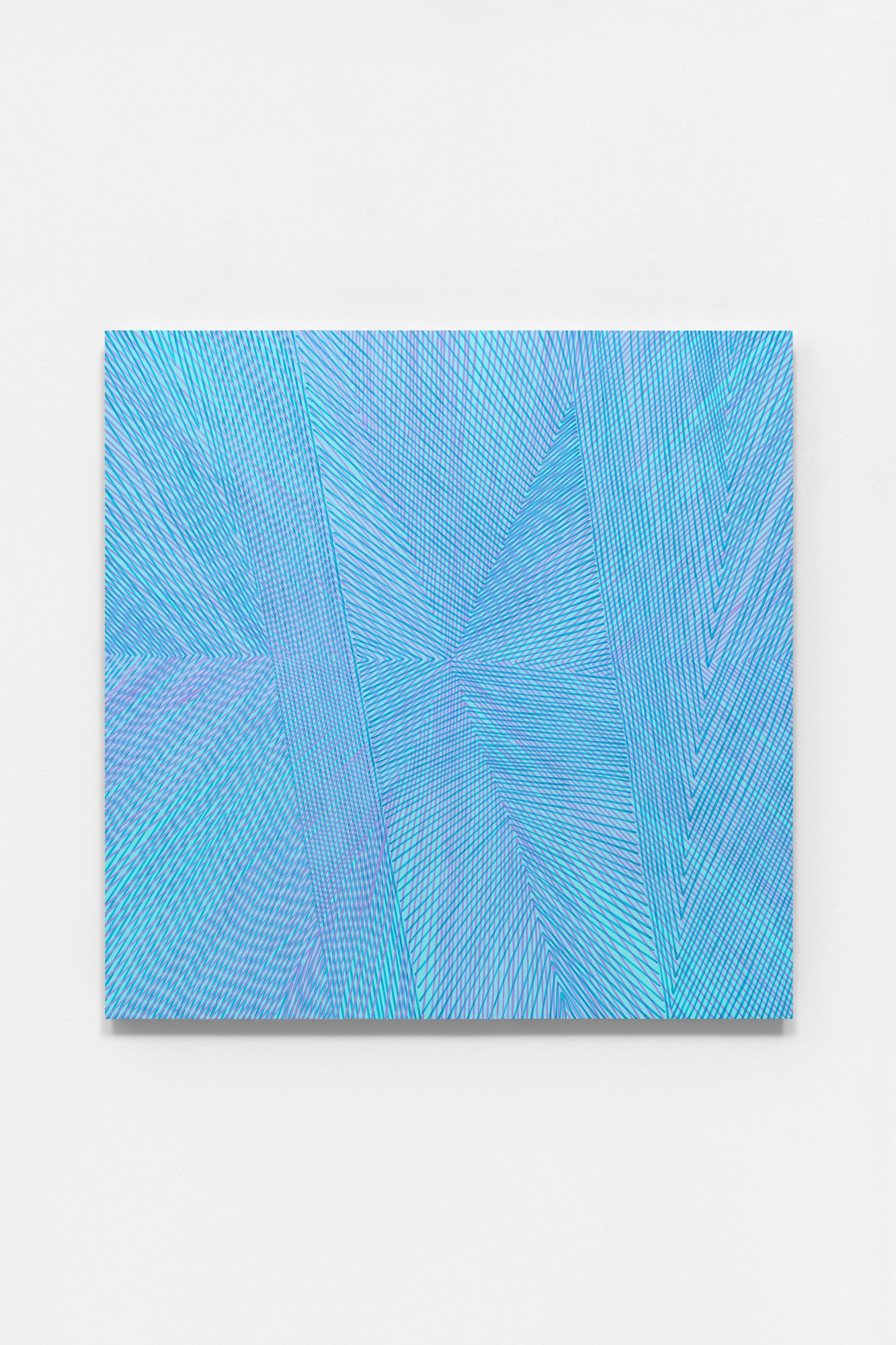 Iris Wing, 2025, acrylic on panel, 48x48x2 inches