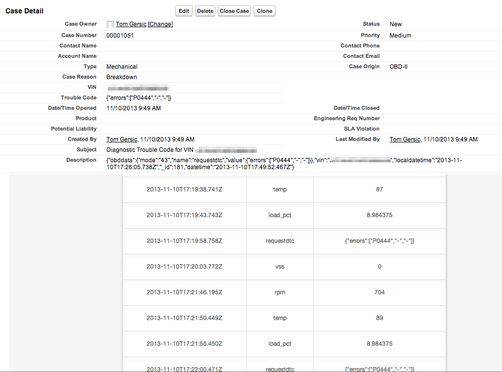 SFDC UI with Machine Data / Gersic
