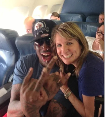 Gail and Dennis Rodman!