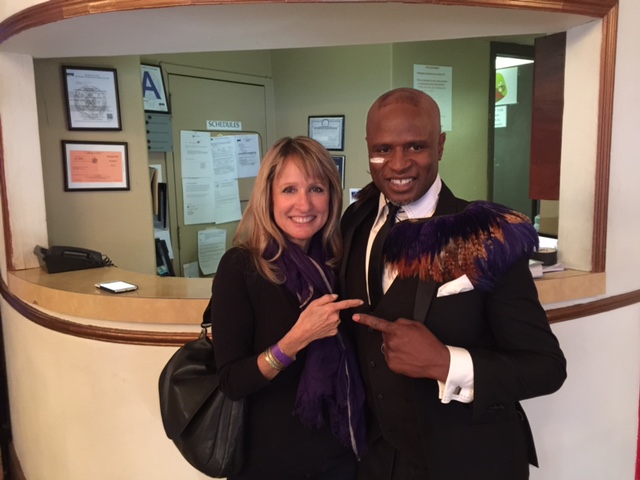 Gail and Alex Boye at AMerica's Got Talent audition 2015!