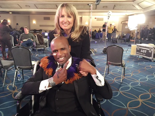 Gail and Alex Boye at America's Got Talent audition!