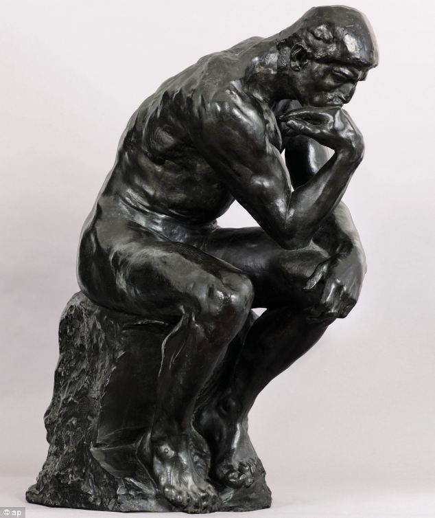 From ancient times, The Thinker has been pondering an appropriate way to counter the excuse "I have a Skype date later tonight"