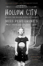 Hollow City by Ransom Riggs. Sequel to Miss Peregrine's Home for Peculiar Children . The extraordinary journey that began in Miss Peregrine's Home for Peculiar Children continues as Jacob Portman and his new found friends journey to London the peculiar capital of the world. But in this war-torn city, hideous surprises lurk around every corner. Like its predecessor, this second novel in the Peculiar Children series blends thrilling fantasy with never-before-published vintage photography to create a one-of-a-kind reacting experience.