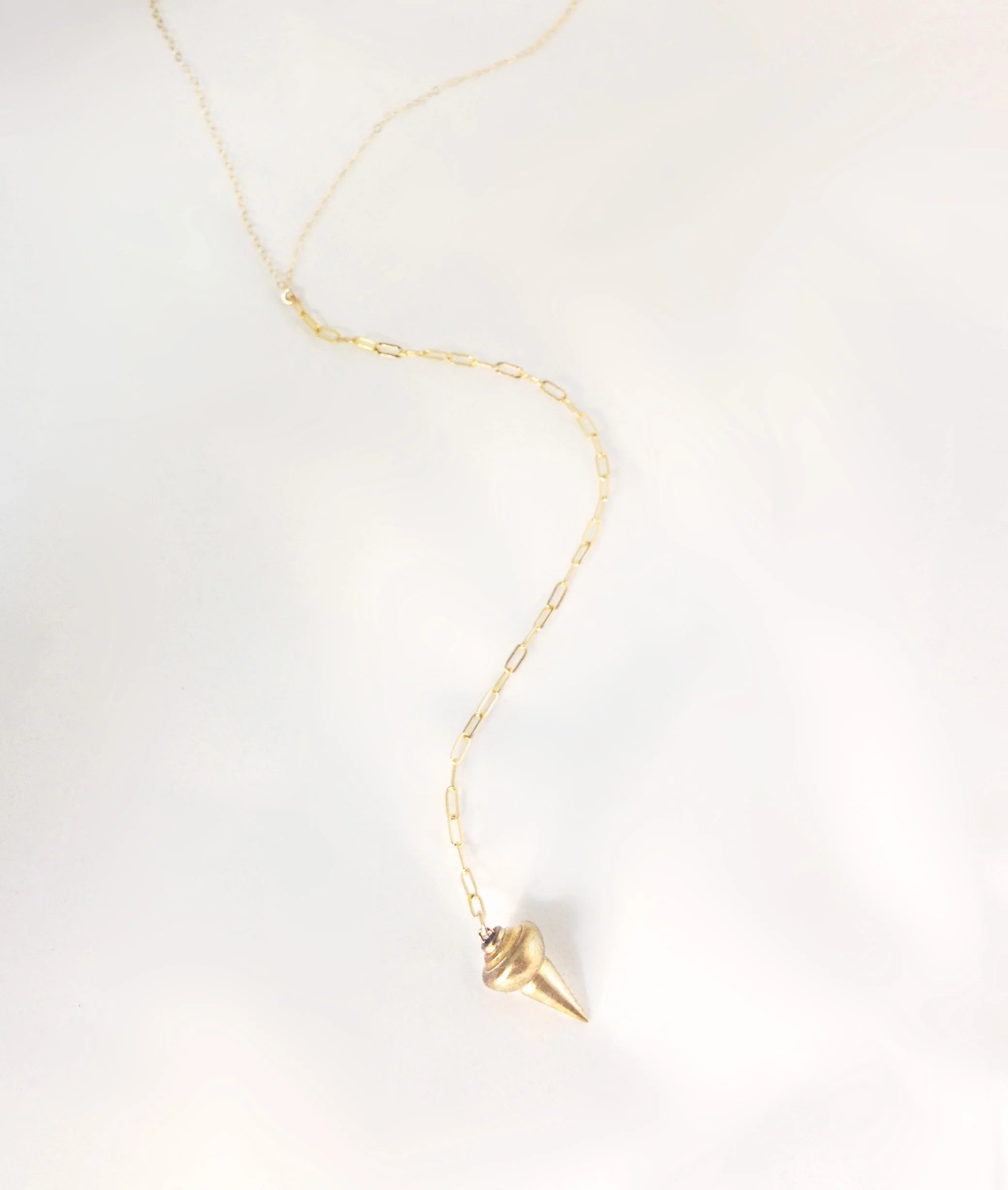 Tyramin Gold Necklace Spike