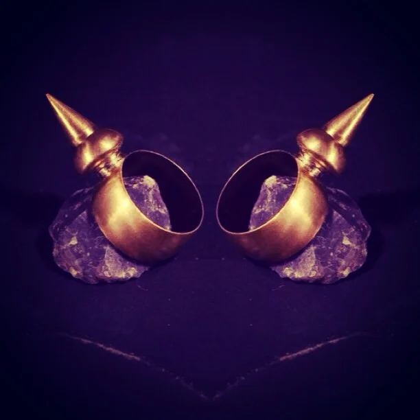 tyramin mirrored spike rings.JPG