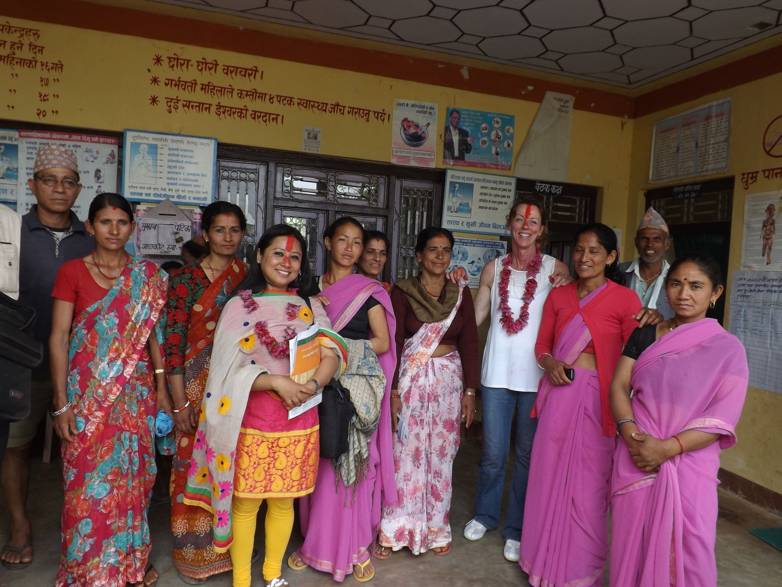  Deepali Thapa &amp; Sherrie Palm at Gadakot VDC Health Post. 