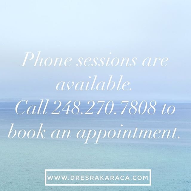 Phone sessions are an option for anyone, including those who are immunocompromised, are currently sick, who have great anxiety about leaving home or those who are practicing social distancing to help #flattenthecurve. Social distancing can also lead 