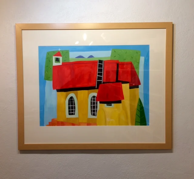 framed and in the gallery