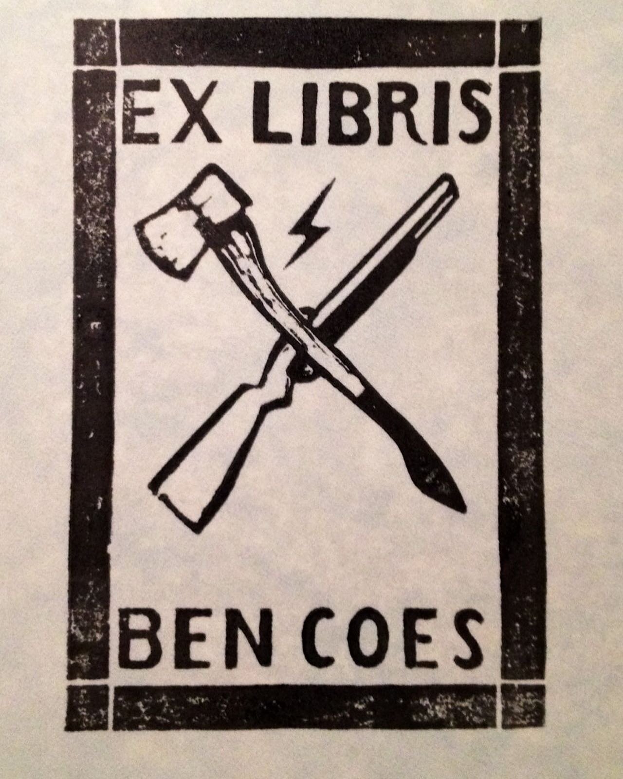 Would you like a signed and personalized bookplate to go inside one of my books? 

Send a SASE to:
Ben Coes
396 Washington Street
Suite 375
Wellesley, MA 02481

Please include a few thousand dollars, a blank check, and a one way ticket to Argentina, 