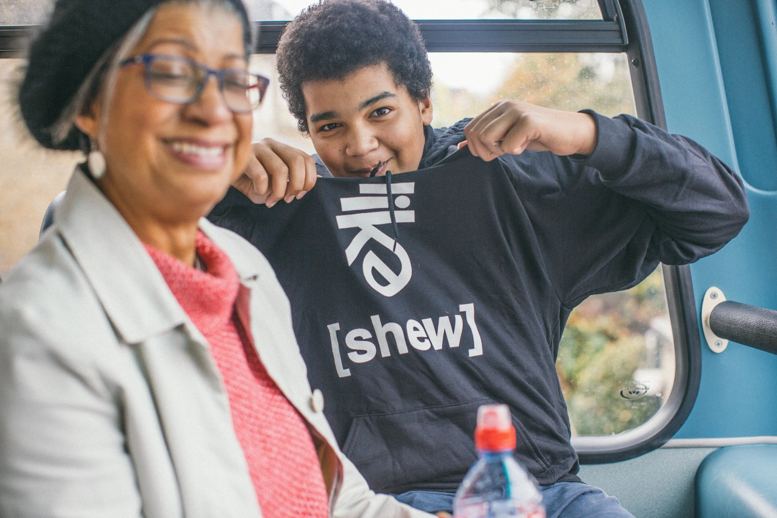 Deadra is going to hate that I posted this picture but I think she will forgive me for how cute her son Ali looks. Especially reppin' a like shew sweatshirt!