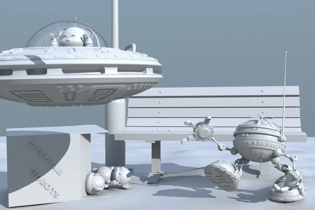 Photo courtesy of Christina Douk: Robot fun using Modo - 2010