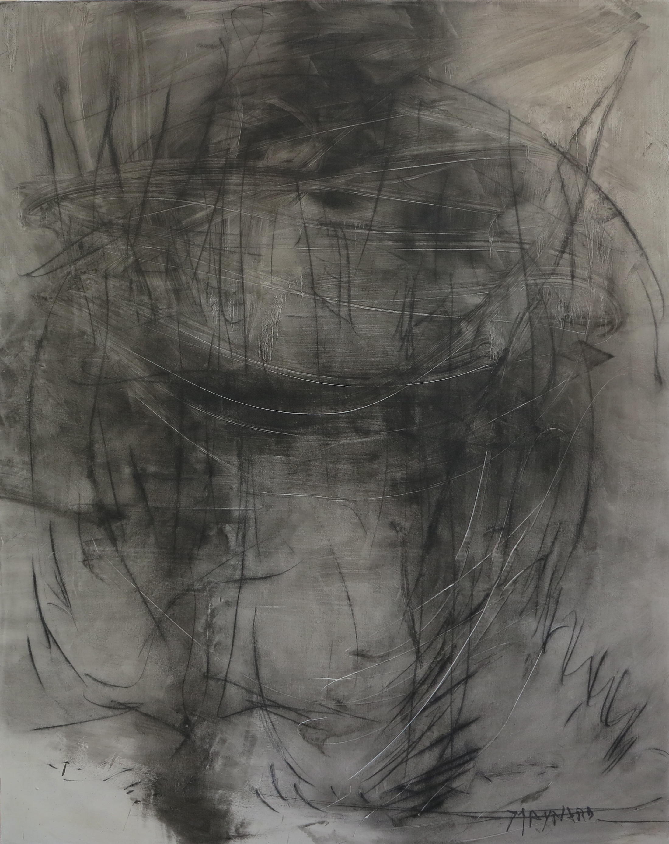 Oil and graphite on canvas - size 130 x 160 cm / 51 x 63 inches