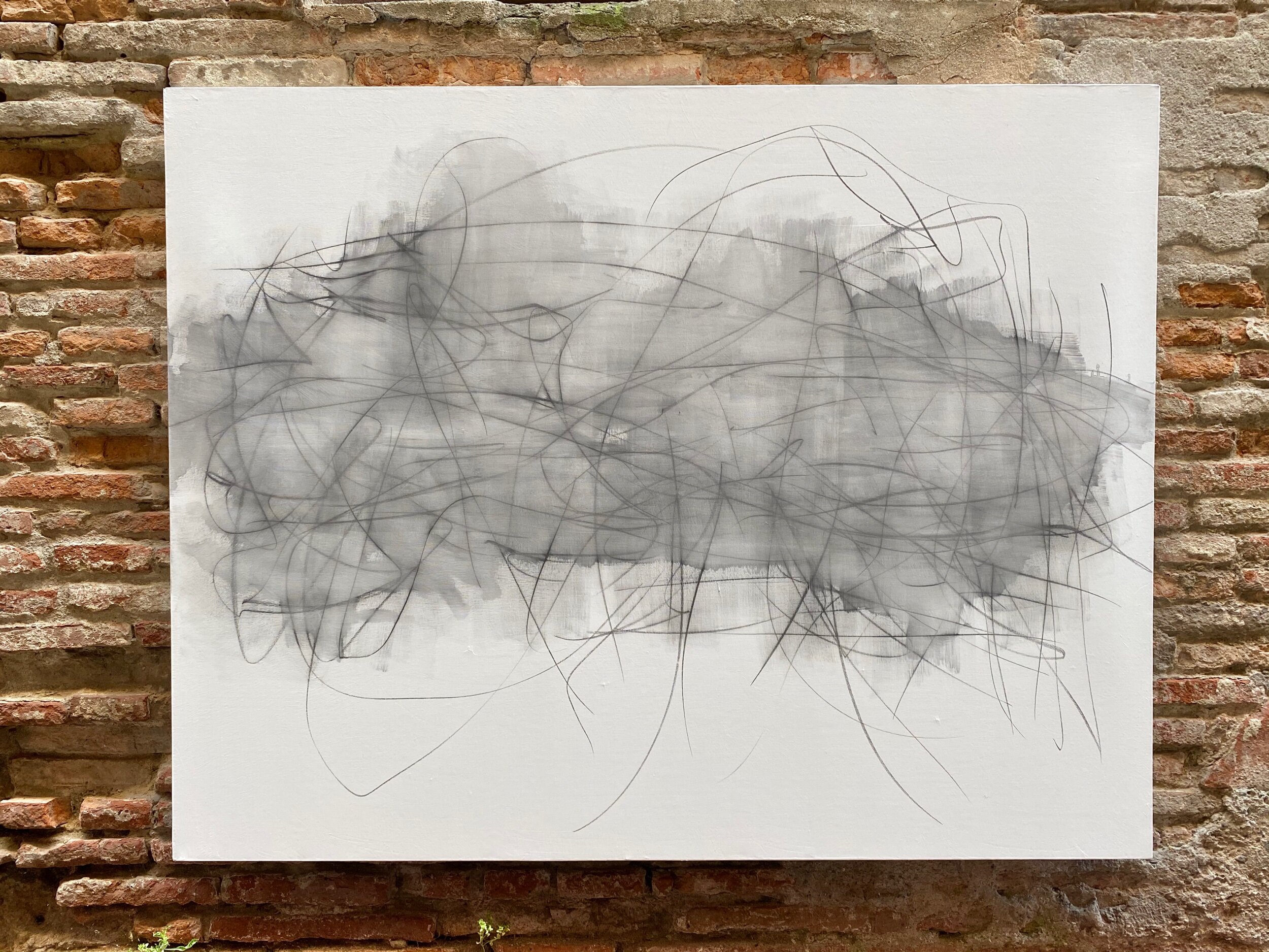 “Vanishing Point #3” - Graphite on canvas - size 115x146cm / 45"x57"