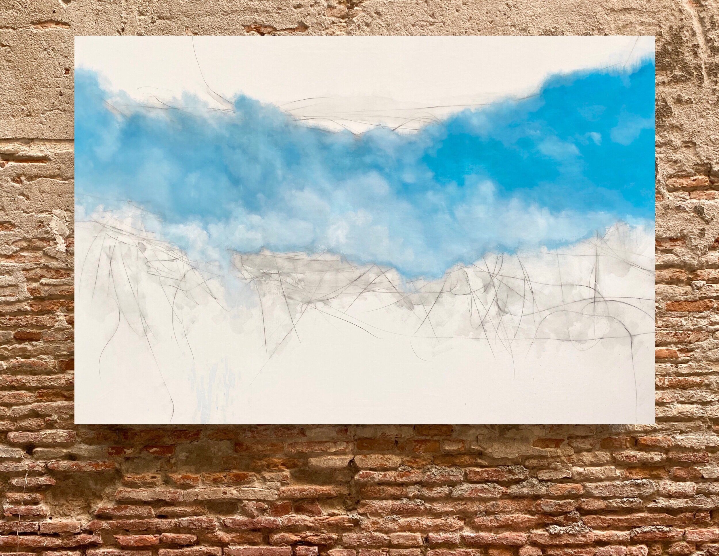 “Vanishing Point #14” Oil and graphite on canvas - size 130x200 cm / 51”x78”