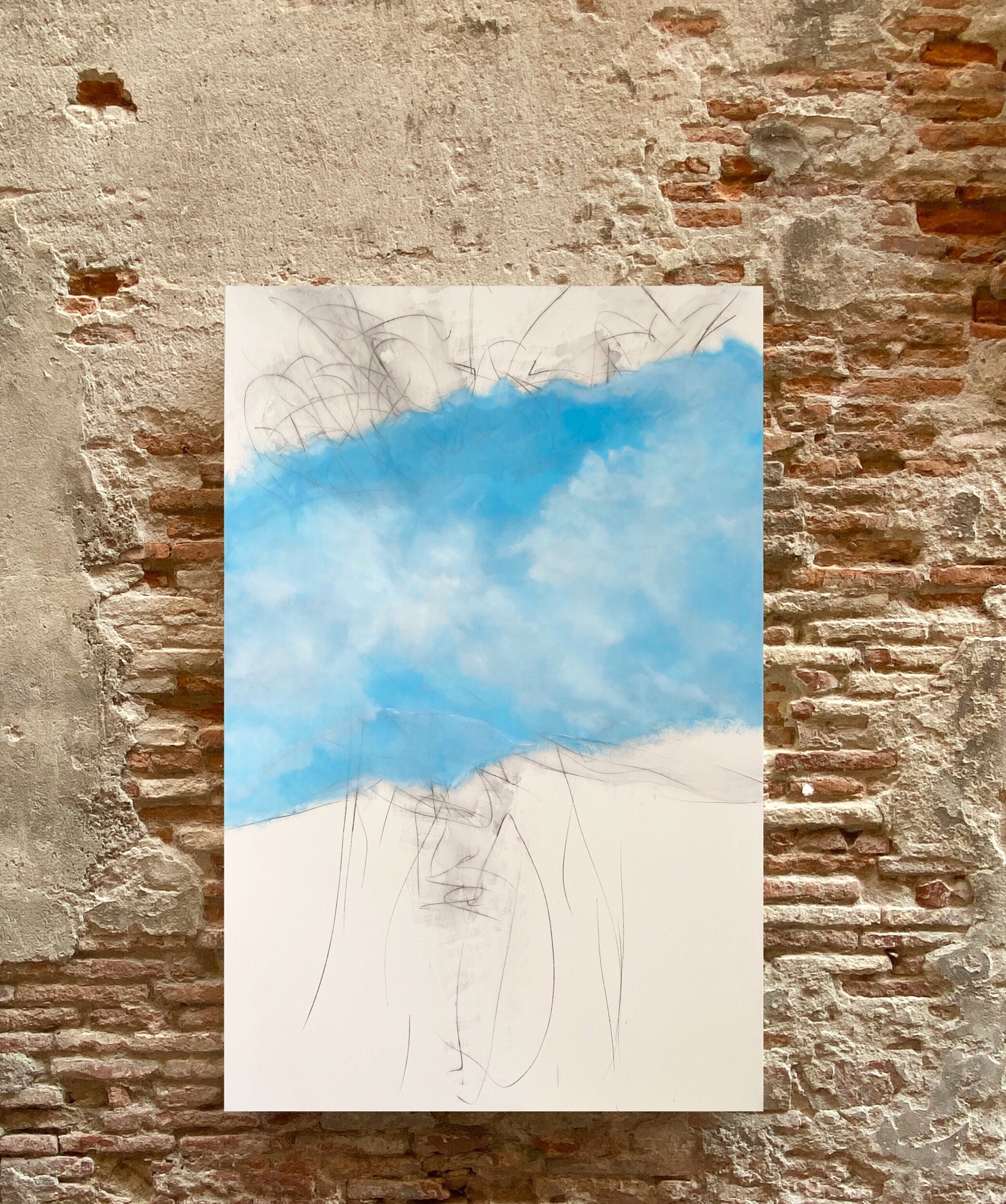 “Vanishing point #9” Oil and graphite on canvas - size 170x110 cm / 67”x43”
