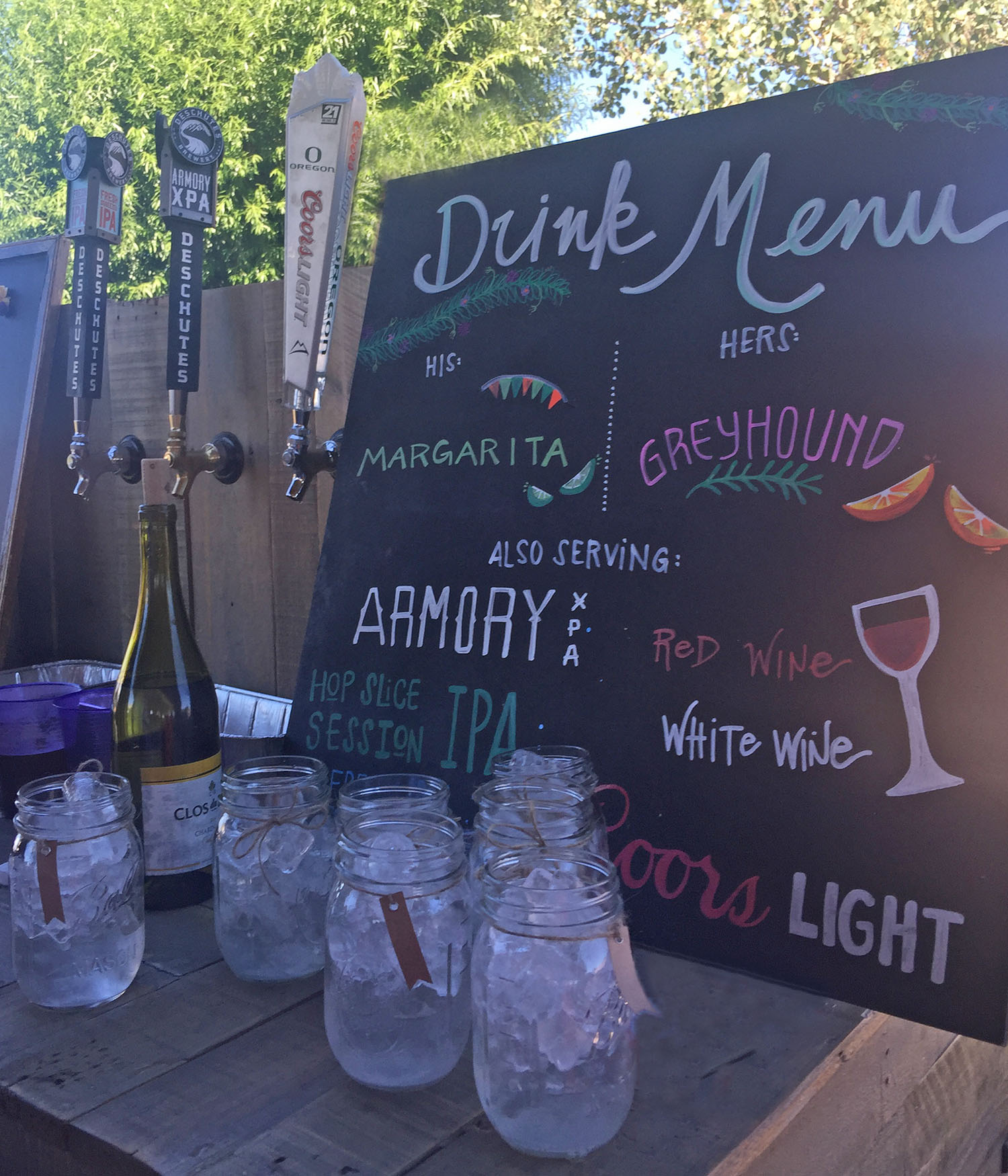 Beer, wine and handcrafted cocktails