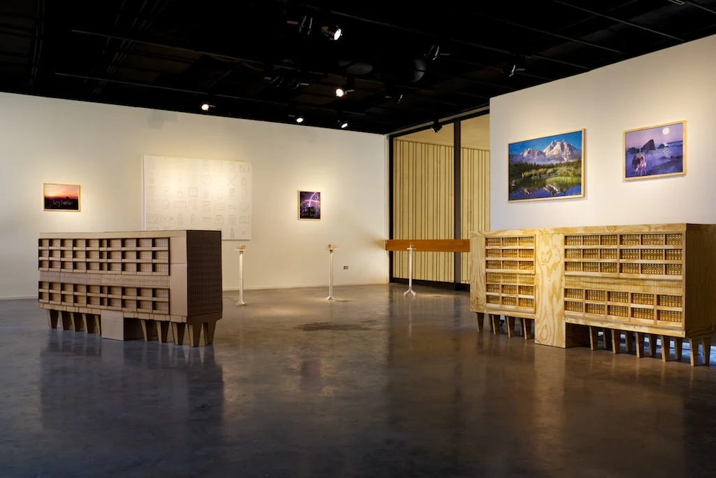  Installation view of "ak industries" at The Glass Gallery, El Paso, TX. 
