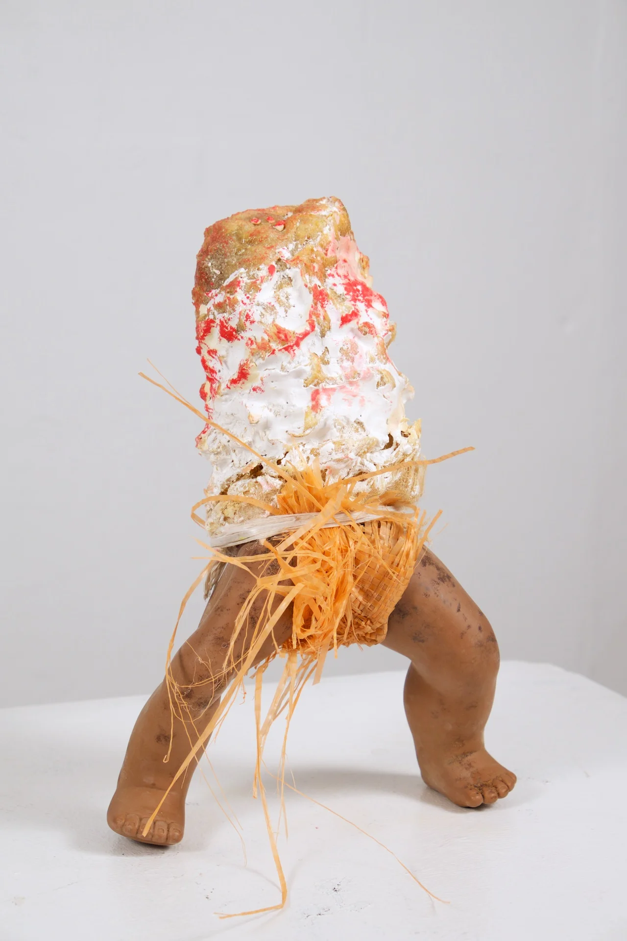 Made at University of Texas at El Paso in bricolage(assemblage)/mixed media, trash found at illegal dump sites, 12x8x10 inches, 2016. 
