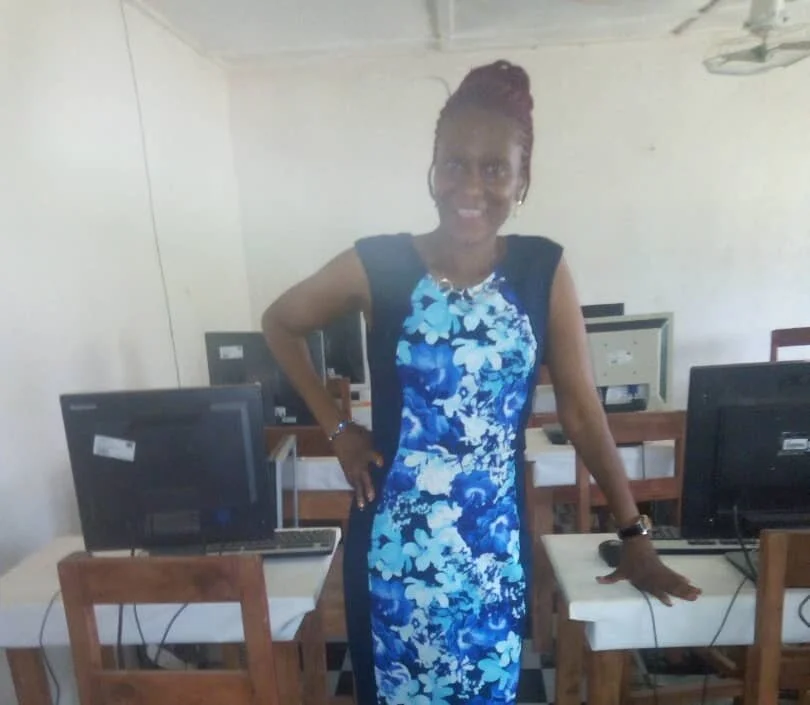 Esther at the new Port Loko Location