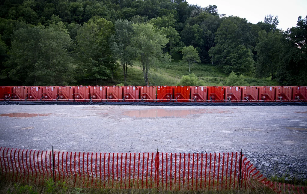Frack tanks, New Milton, WV