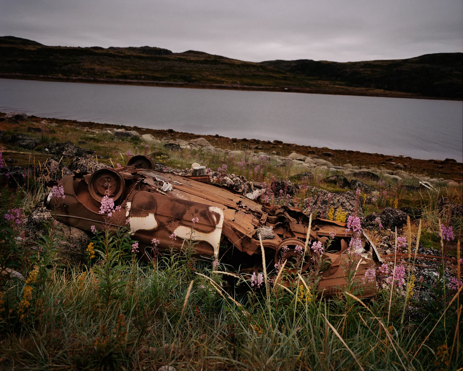Workers once reached the drill site in buses which arrived from nearby towns daily. Today, the only way to get to the site is by off-road vehicle in the summer or snowmobile in the winter.
