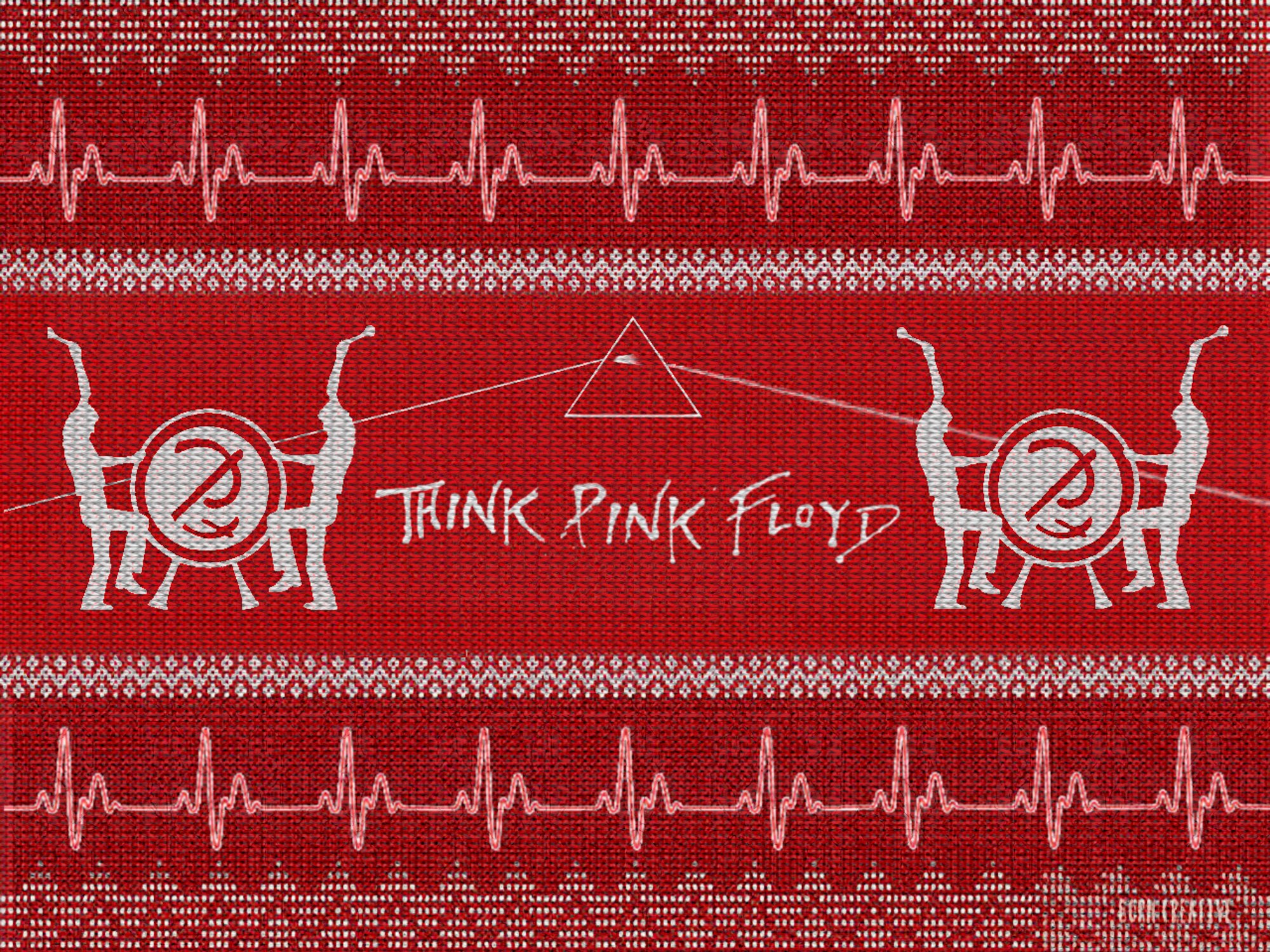 A holiday website banner created for Think Pink Floyd
