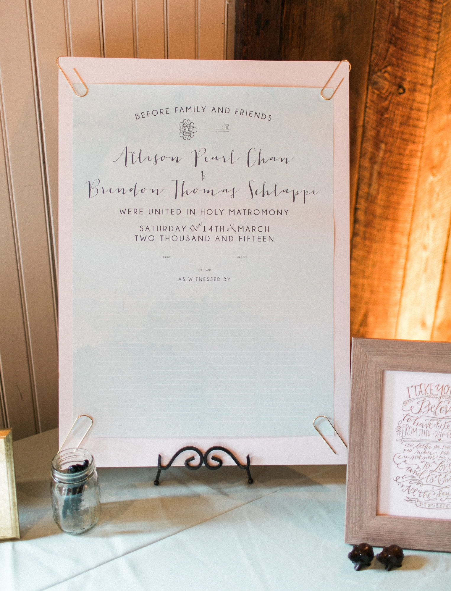 guest book poster