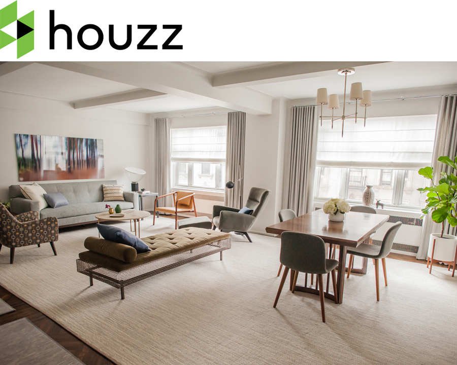 Our Upper West Side Transitional project is featured as Room Of The Day on Houzz