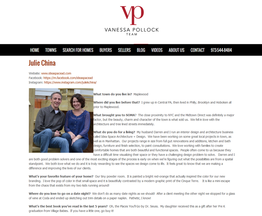 Julie China is interviewed by the Vanessa Pollock Team and featured in People That You Meet