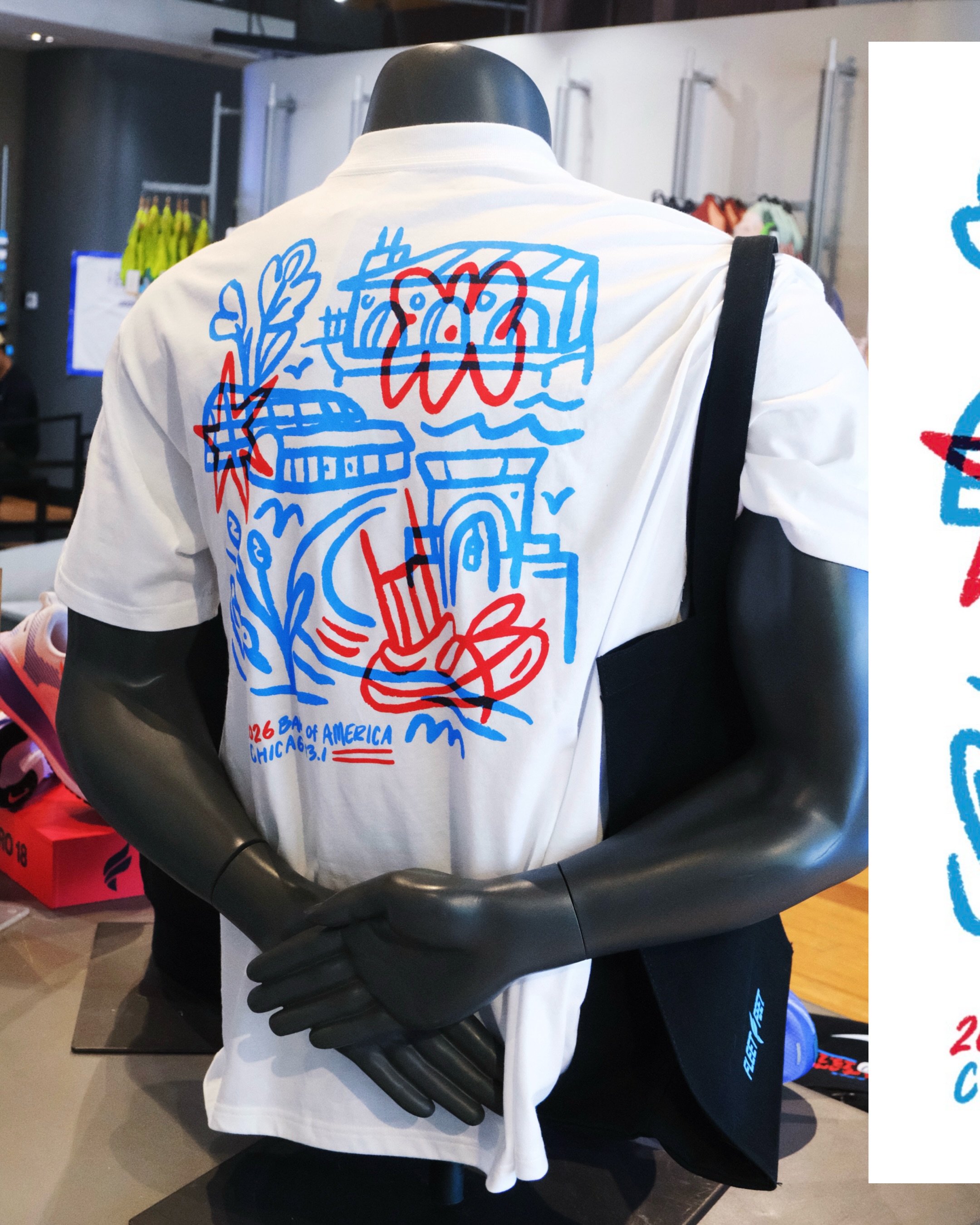 I worked with @nike to create the merch designs for this year&rsquo;s @chidistanceseries 13.1! Quite an honor to say the least. Sporty spice little me drew *thousands* of Nike swooshes, trying to get it just right. Congrats to the runners today! 

#m