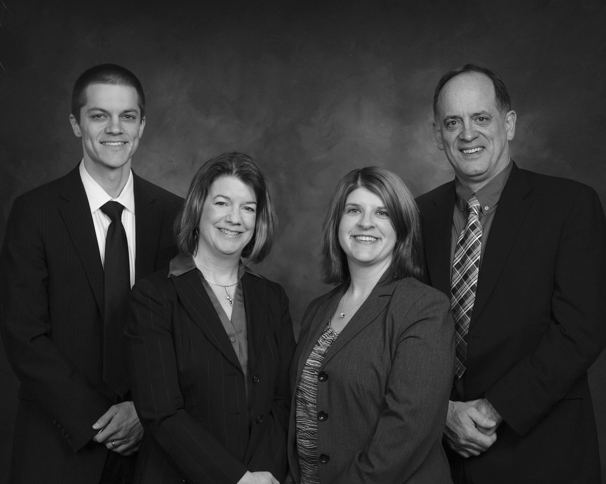 From left to right: Courtlan L. Coppler, Marty Swatek, Donna M. Bucko, and Steven M. Tefft