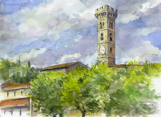 FIESOLE ABOVE FIRENZE