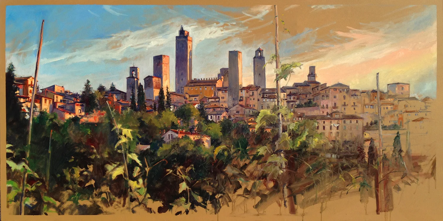 Vineyard: Early Morn 30-San Gimignano