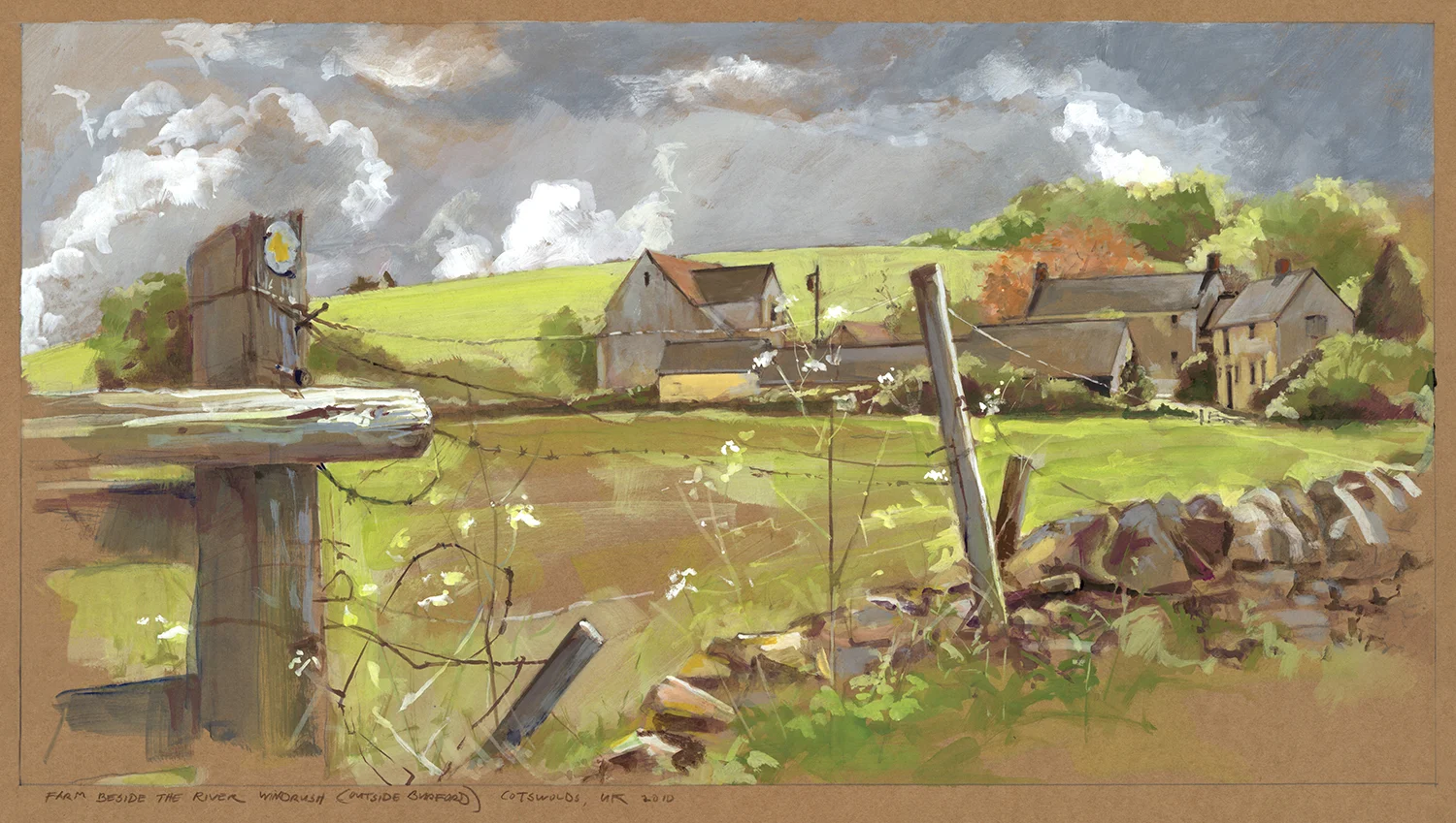 Farm View beside the River Windrush