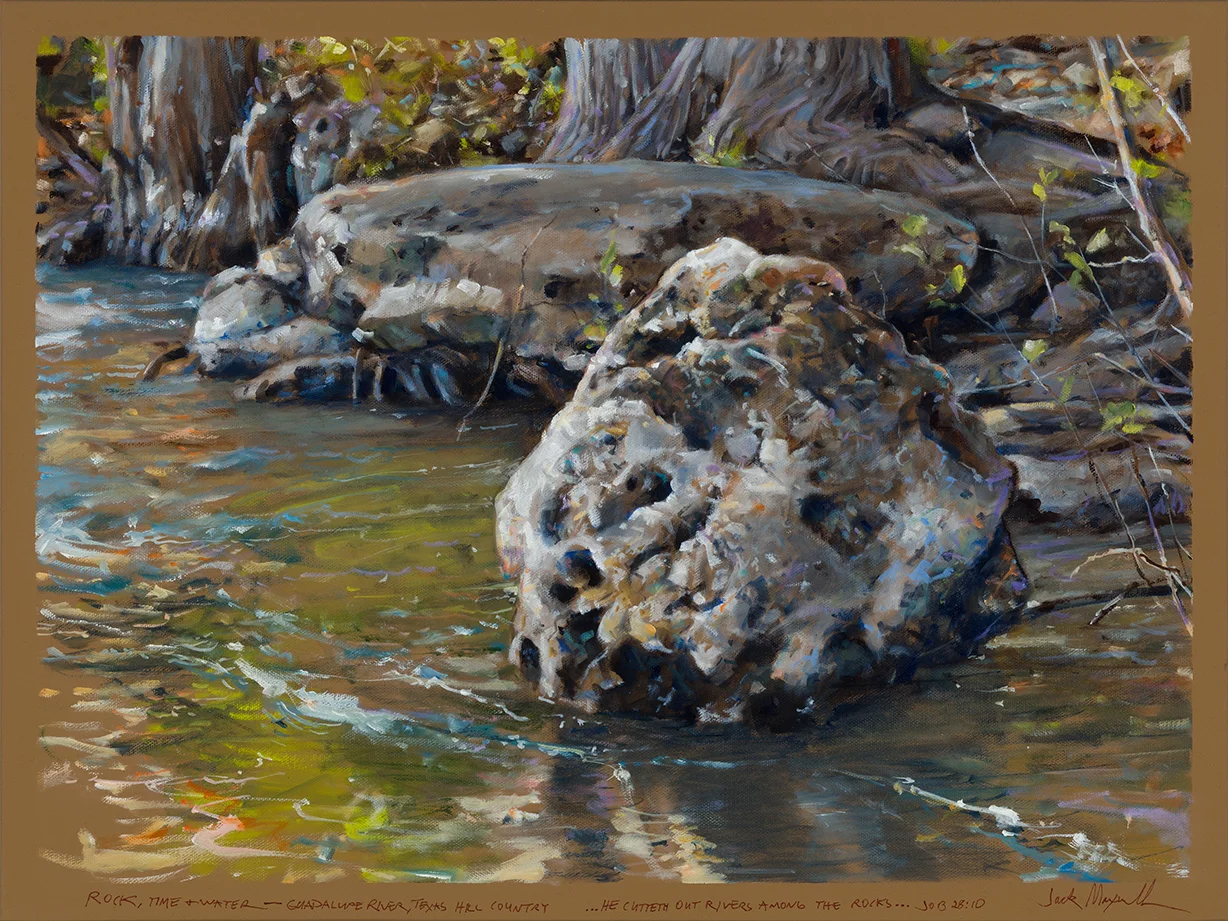ROCK, TIME & WATER-- GUADALUPE RIVER, TEXAS HILL COUNTRY