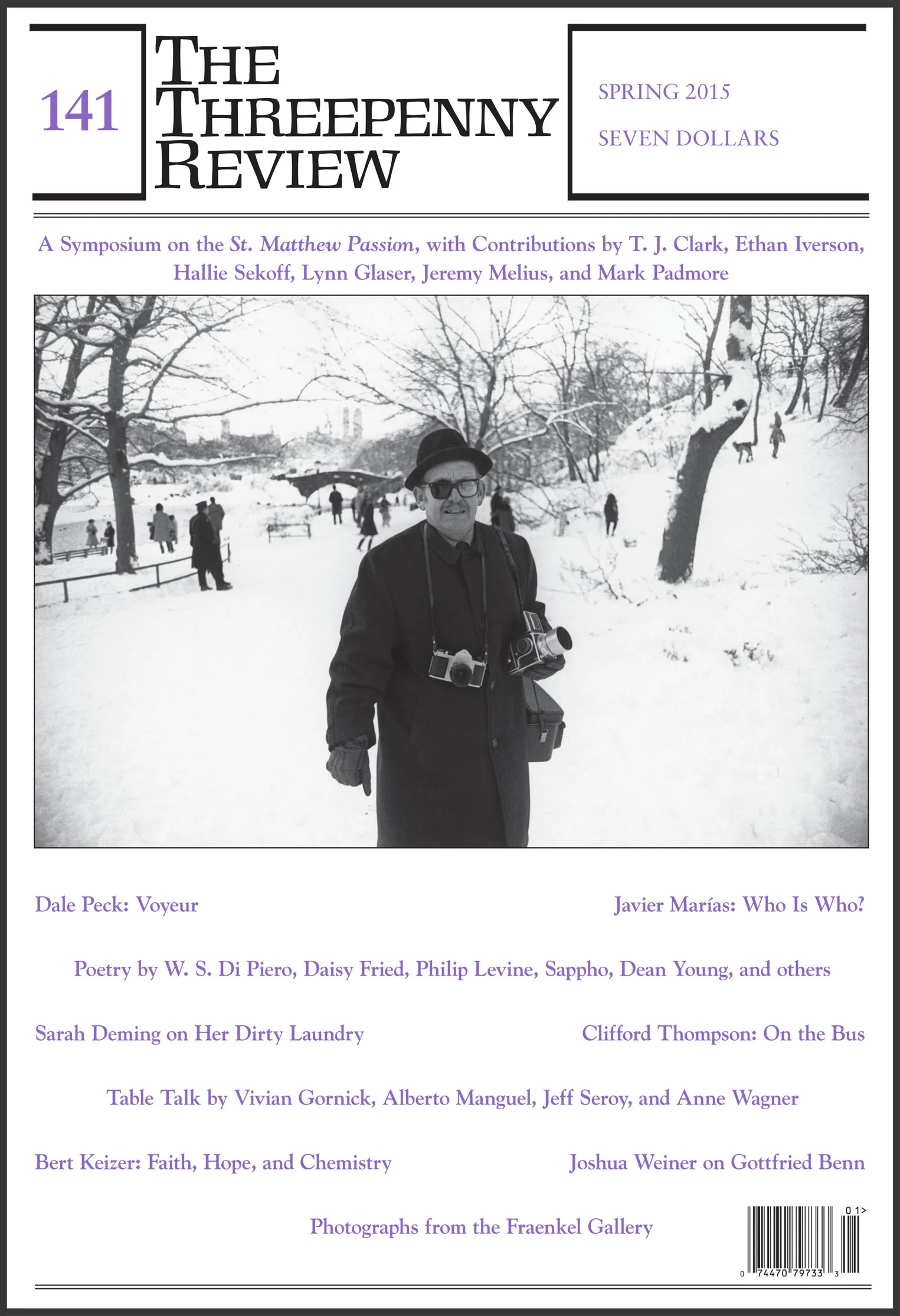 THE THREEPENNY REVIEW: Spring 2015