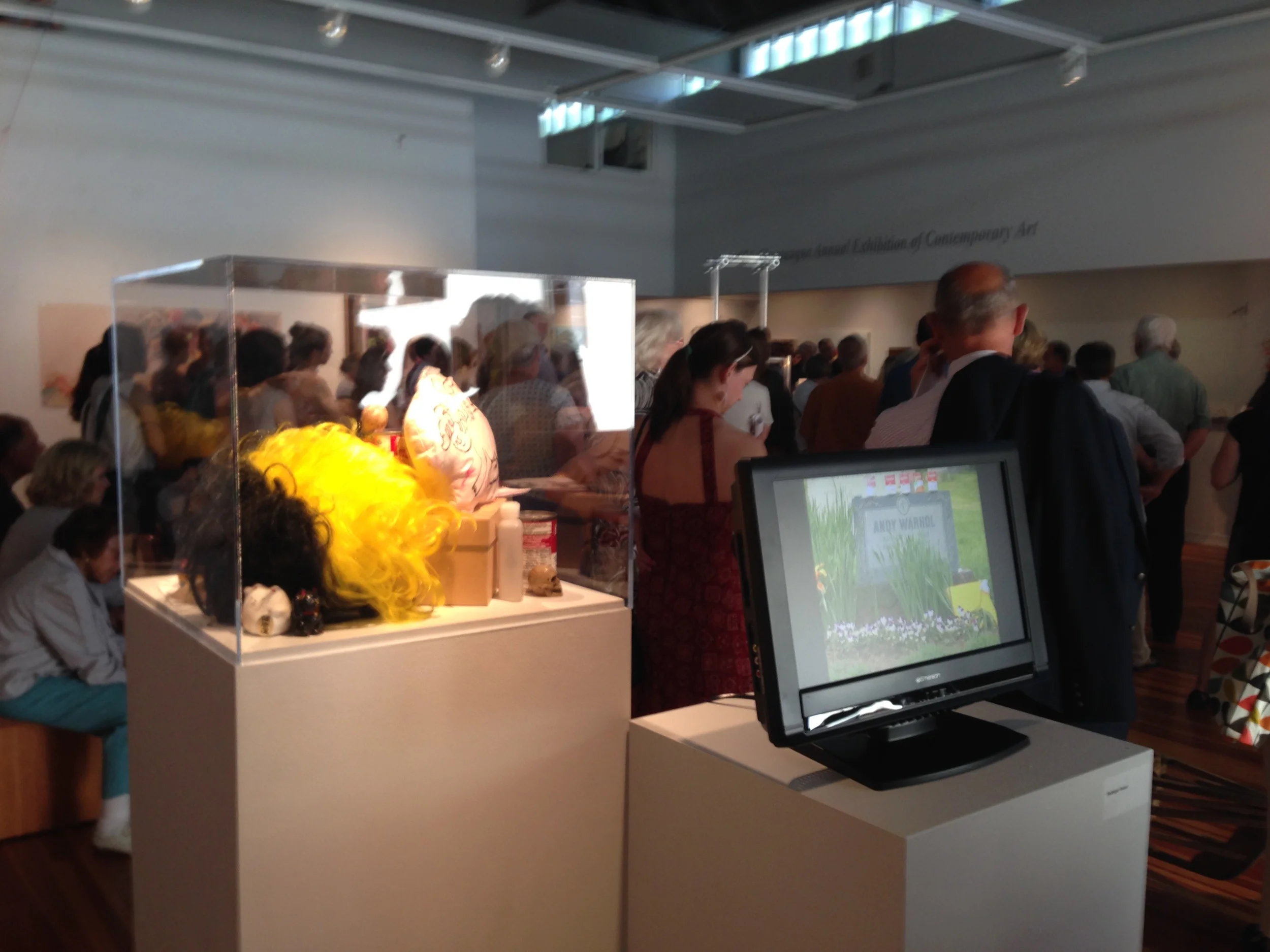   Figments: Conversations with Andy , and the short film&nbsp; Andy's Tombstone: Edition II ,&nbsp;57th Chautauqua Annual Exhibition of Contemporary Art, 2014 