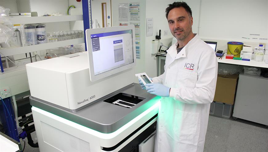 Dr Nik Matthews, Genomics Manager in the ICR's Tumour Profiling Unit. Credit: ICR