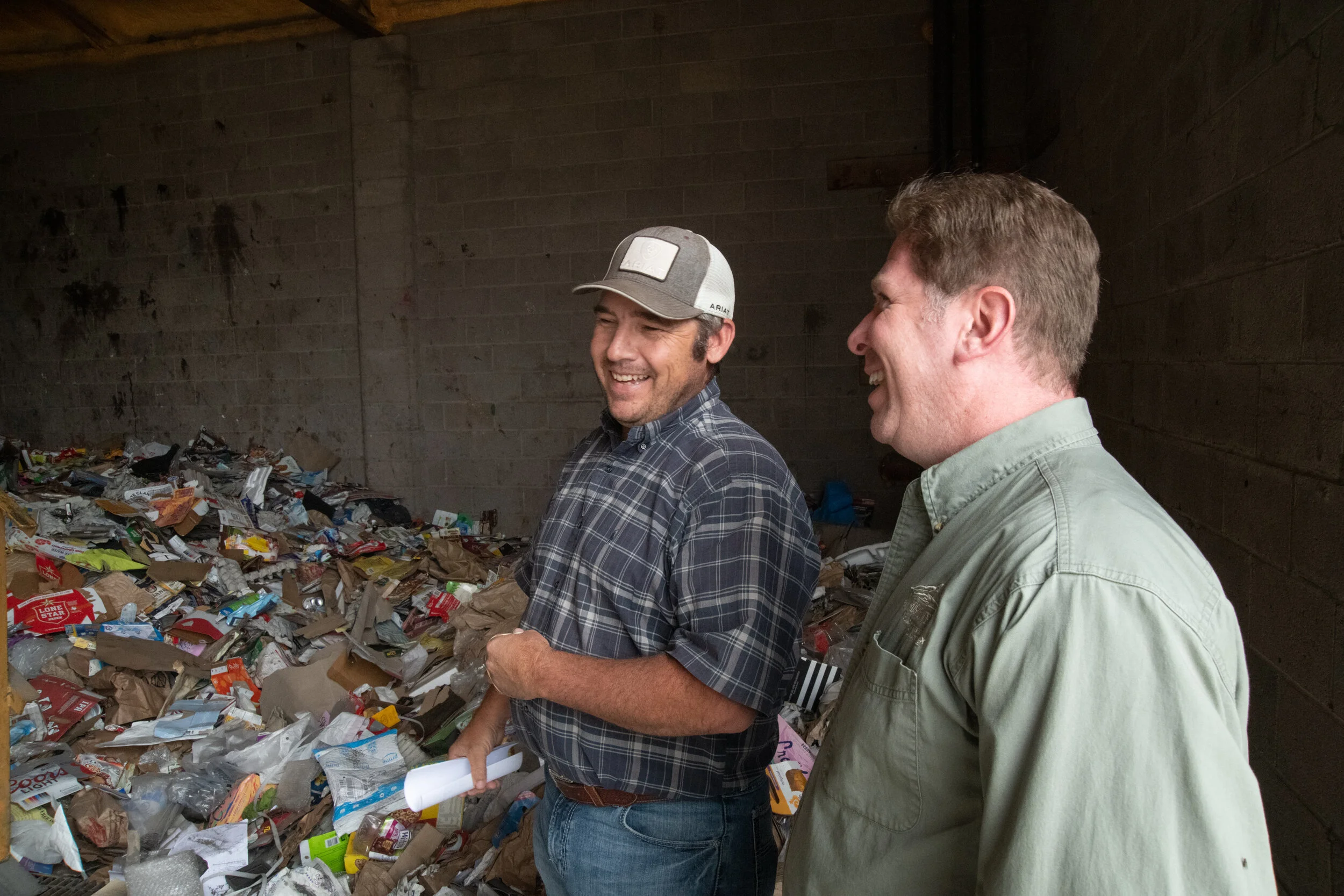 Chris Trosper Owner/Operator Bruin Waste (left) & Alex Shelley Communications Executive SMPA (right)