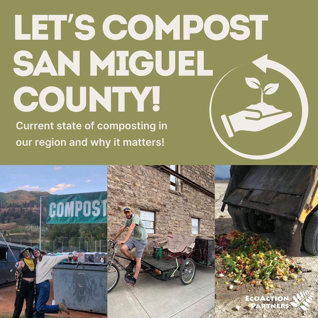 Did you know the average person in San Miguel and Ouray county creates 8.7 lbs. of waste per day?! Additionally, waste accounts for 4% of green house gas emissions in the region! Most of those emissions come from organic matter that could be diverted