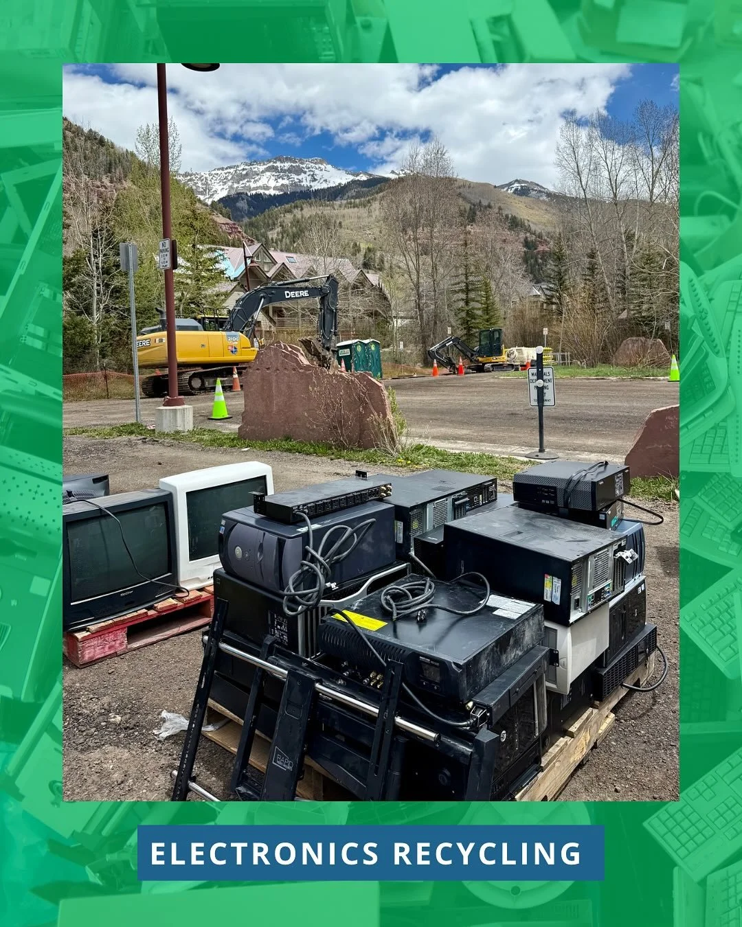Got any old electronics, batteries or cables lying around? Bring them to the Fall Electronics Waste Event at the Carhenge Parking Lot in Telluride next Friday and Saturday, October 10th and 11th from 10a.m.- 2p.m. 

🔋anything that runs on batteries 