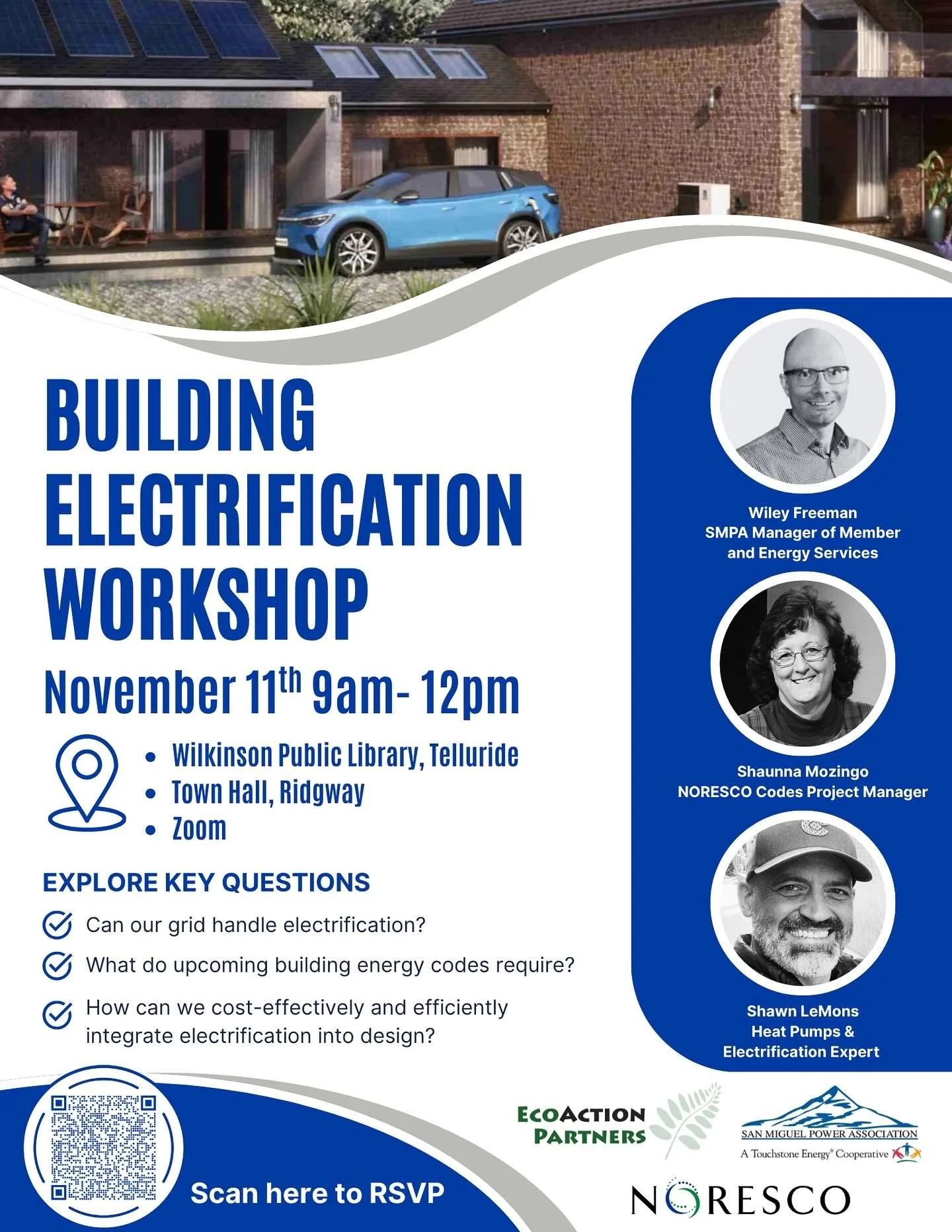 EcoAction Partners is hosting a Building Electrification Workshop on Tuesday, November 11th from 9am-12pm. Topics will include:

⚡️What do the electric-ready codes and the Low Energy &amp; Carbon Code require?

⚡️How can we electrify in a way that wo