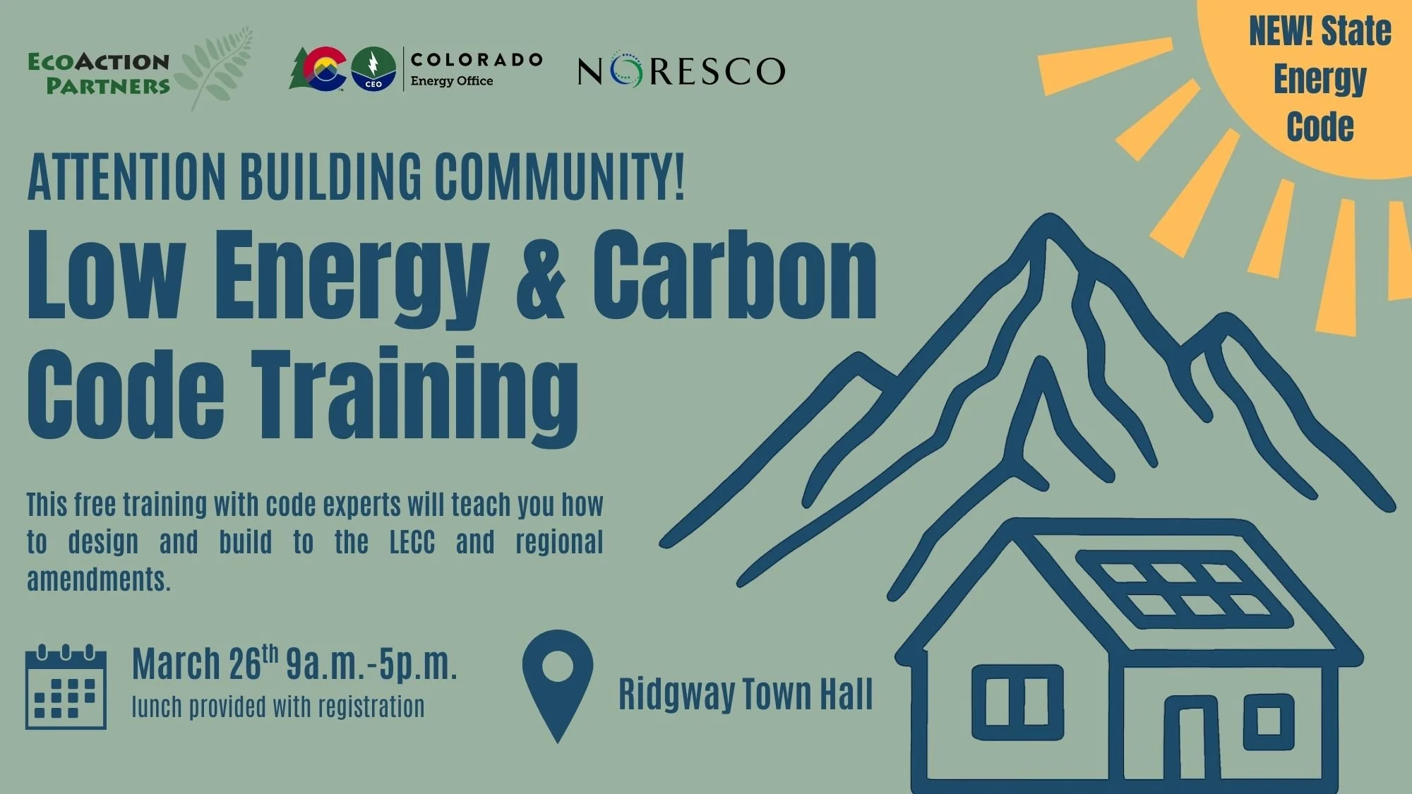 Low Energy & Carbon Code Training