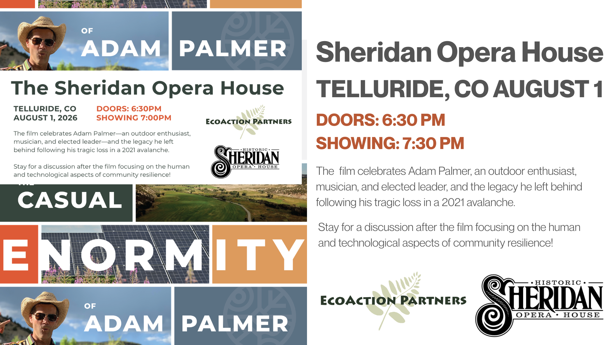 The Casual Enormity of Adam Palmer Film Event